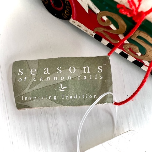 NEW Santa Claus Race Car Driver Christmas Toys Holiday Ornament New with Tags - Picture 12 of 14